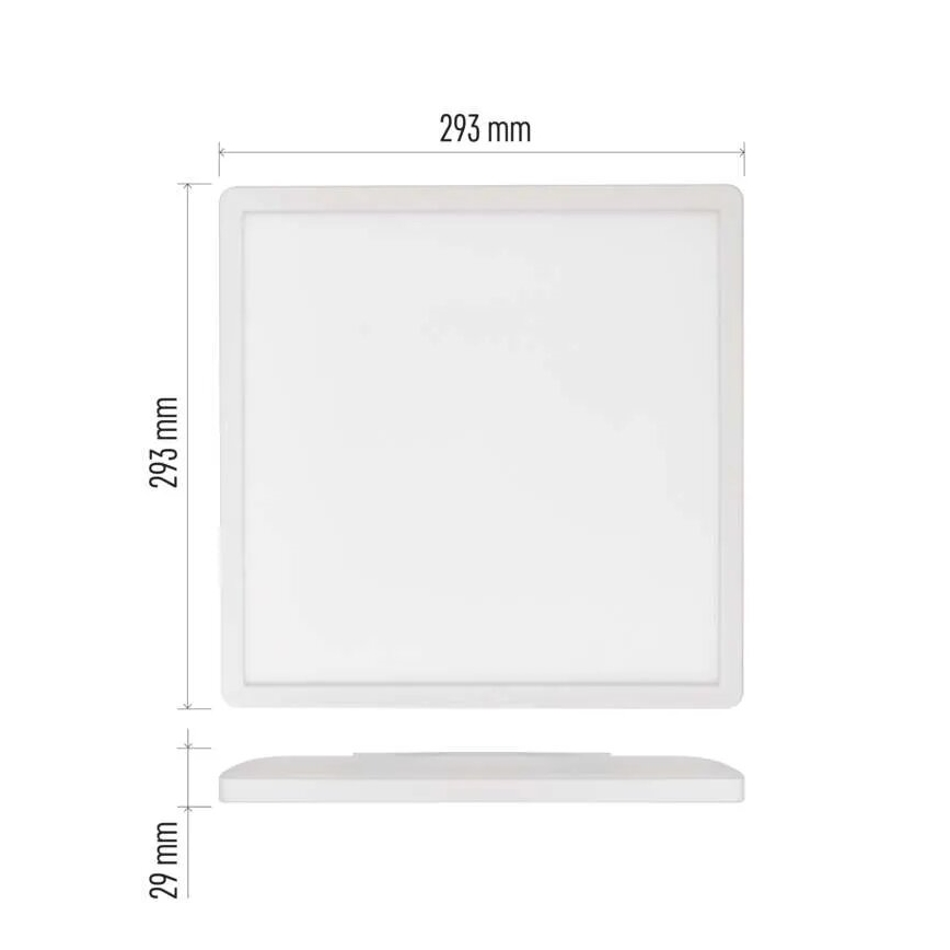 LED Plafonjera FLORI LED/18W/230V 4000K bela 29x29 cm
