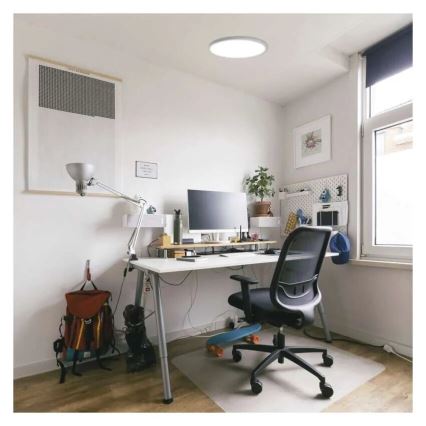 LED Plafonjera FLORI LED/18W/230V 4000K bela pr. 29 cm