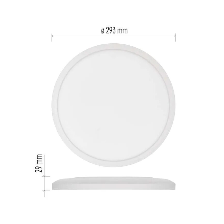 LED Plafonjera FLORI LED/18W/230V 4000K bela pr. 29 cm