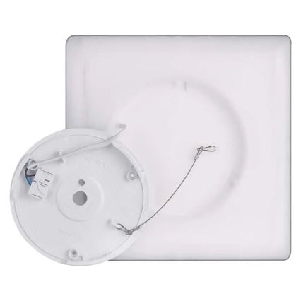 LED Plafonjera FLORI LED/18W/230V 4000K crno 29x29 cm