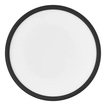 LED Plafonjera FLORI LED/18W/230V 4000K crno pr. 29 cm