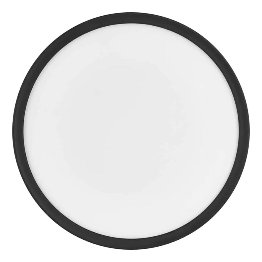 LED Plafonjera FLORI LED/18W/230V 4000K crno pr. 29 cm