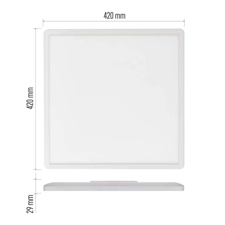 LED Plafonjera FLORI LED/22W/230V 4000K bela 42x42 cm
