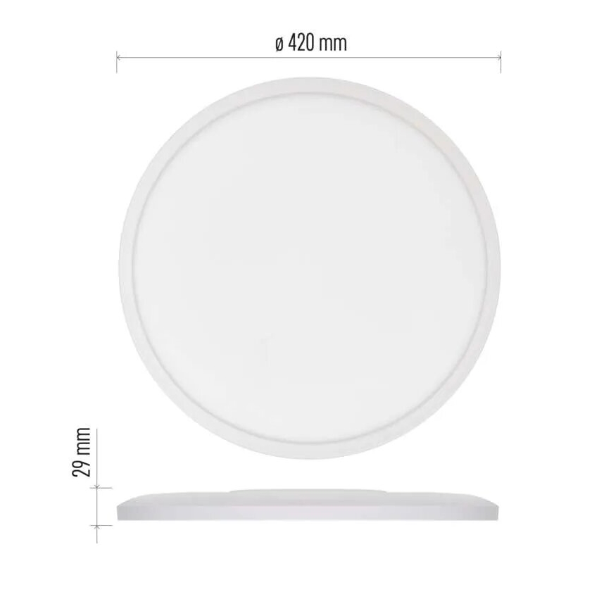LED Plafonjera FLORI LED/22W/230V 4000K bela pr. 42 cm