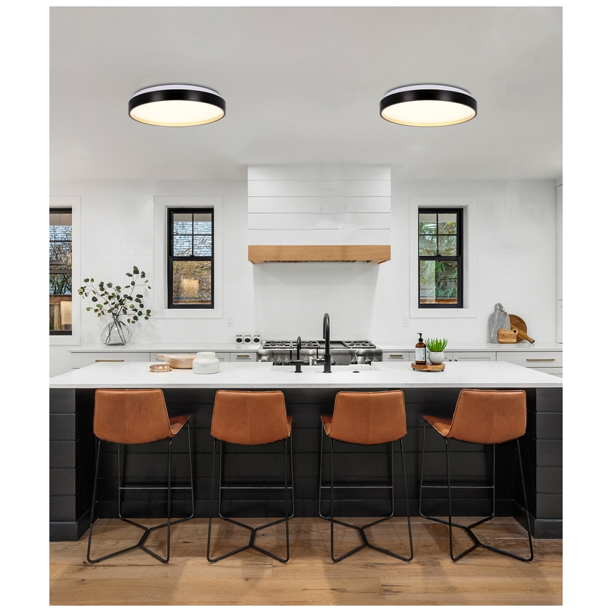 LED Plafonjera FLORIDA LED/18W/230V crno
