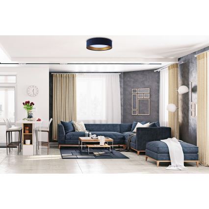 LED Plafonjera GALAXY 1xLED/24W/230V plava/zlatna