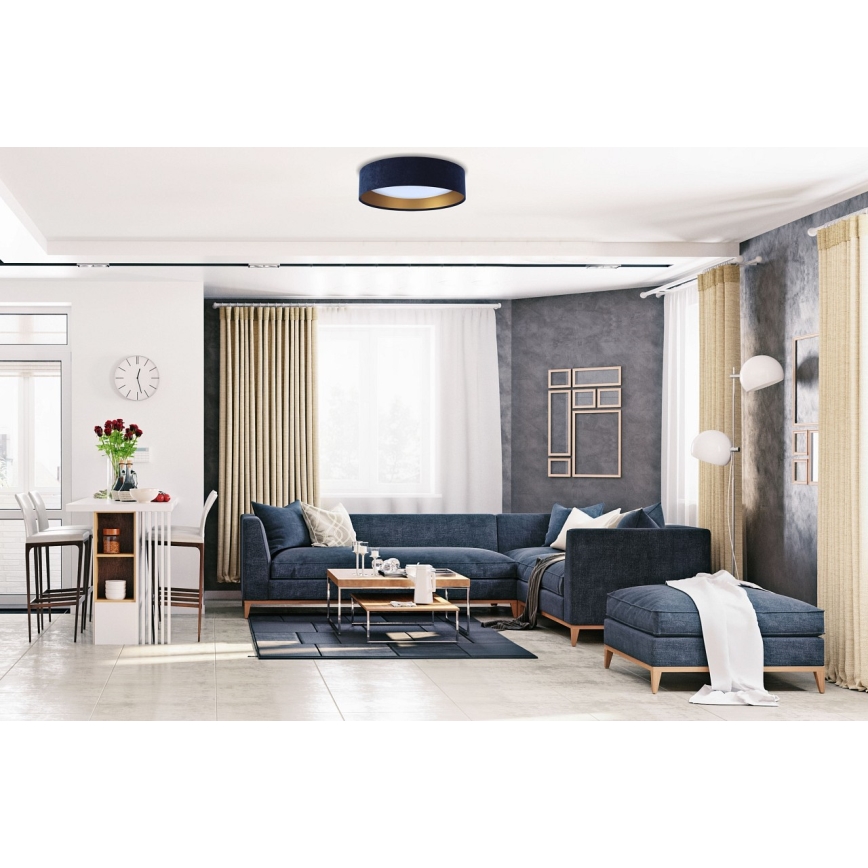 LED Plafonjera GALAXY 1xLED/24W/230V plava/zlatna