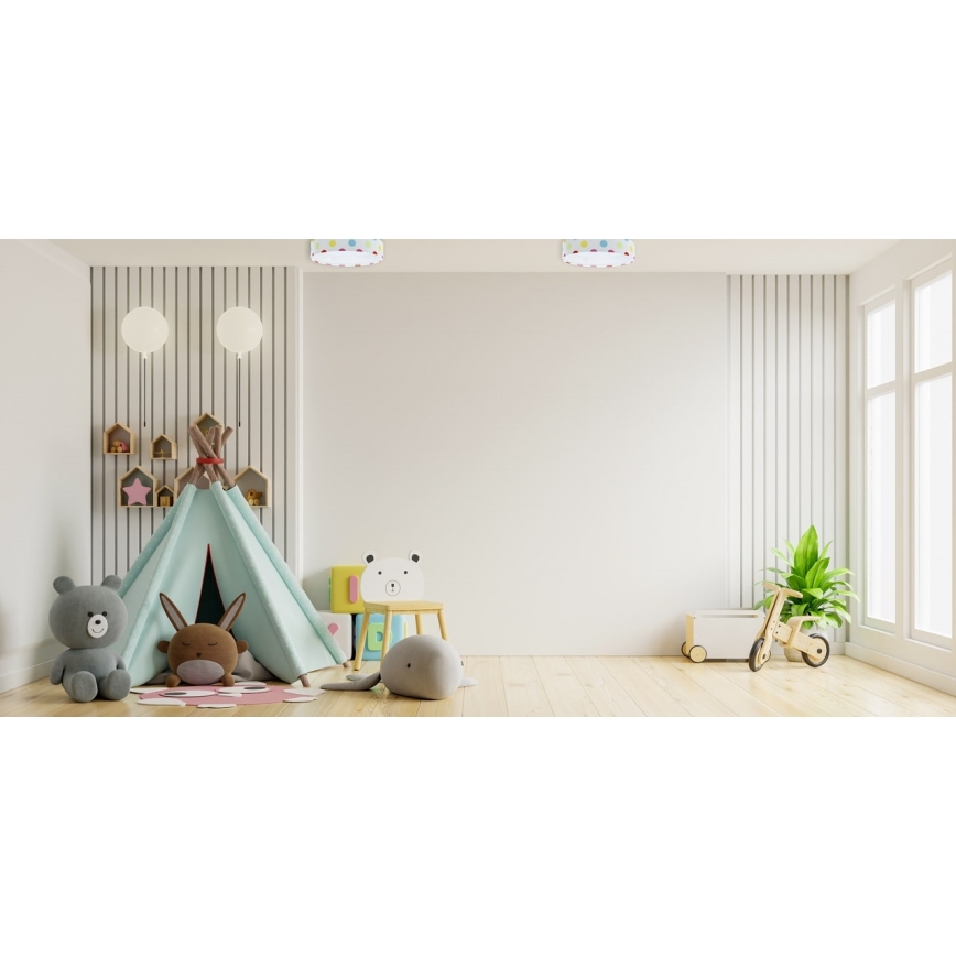 LED Plafonjera GALAXY KIDS LED/24W/230V tačkice šarena