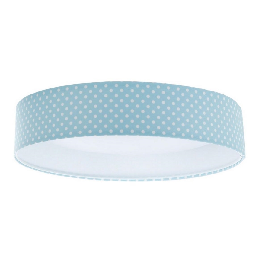 LED Plafonjera GALAXY KIDS LED/24W/230V tačkice tirkizna/bela