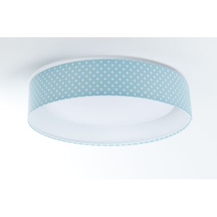 LED Plafonjera GALAXY KIDS LED/24W/230V tačkice tirkizna/bela