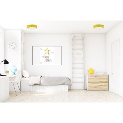 LED Plafonjera GALAXY KIDS LED/24W/230V tačkice žuta/bela