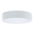 LED Plafonjera GALAXY KIDS LED/24W/230V zvezdice bela/tirkizna
