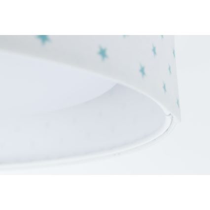 LED Plafonjera GALAXY KIDS LED/24W/230V zvezdice bela/tirkizna
