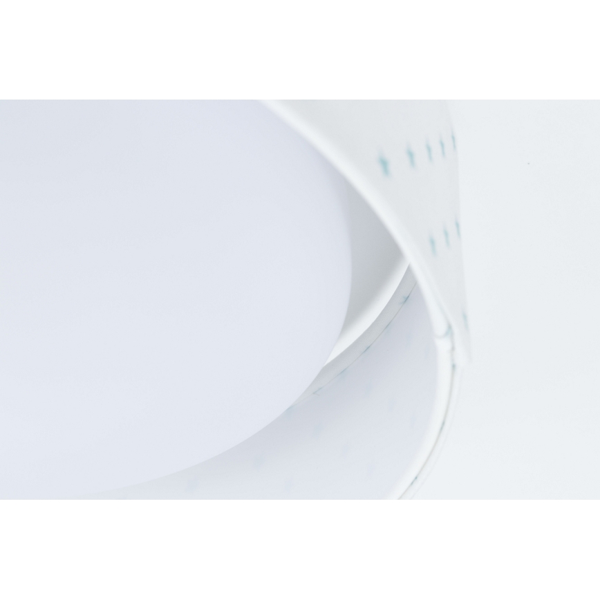 LED Plafonjera GALAXY KIDS LED/24W/230V zvezdice bela/tirkizna