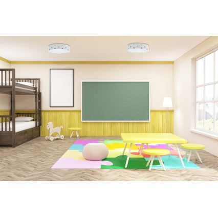 LED Plafonjera GALAXY KIDS LED/24W/230V zvezdice šarena