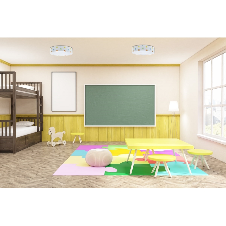 LED Plafonjera GALAXY KIDS LED/24W/230V zvezdice šarena