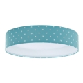 LED Plafonjera GALAXY KIDS LED/24W/230V zvezdice tirkizna/bela