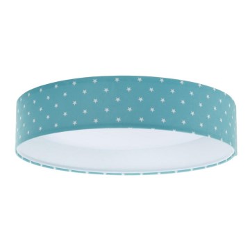 LED Plafonjera GALAXY KIDS LED/24W/230V zvezdice tirkizna/bela
