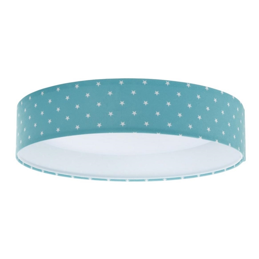 LED Plafonjera GALAXY KIDS LED/24W/230V zvezdice tirkizna/bela
