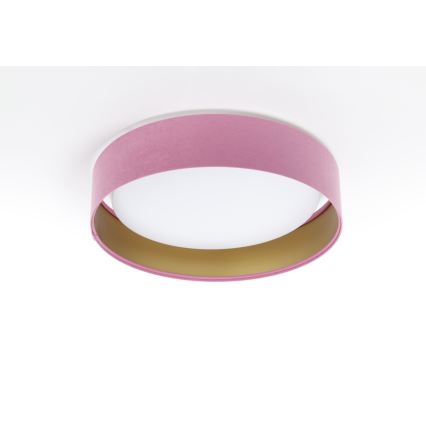 LED Plafonjera GALAXY LED/24W/230V roze/zlatna