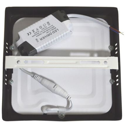 LED Plafonjera GERRY LED/12W/230V 4000K crno