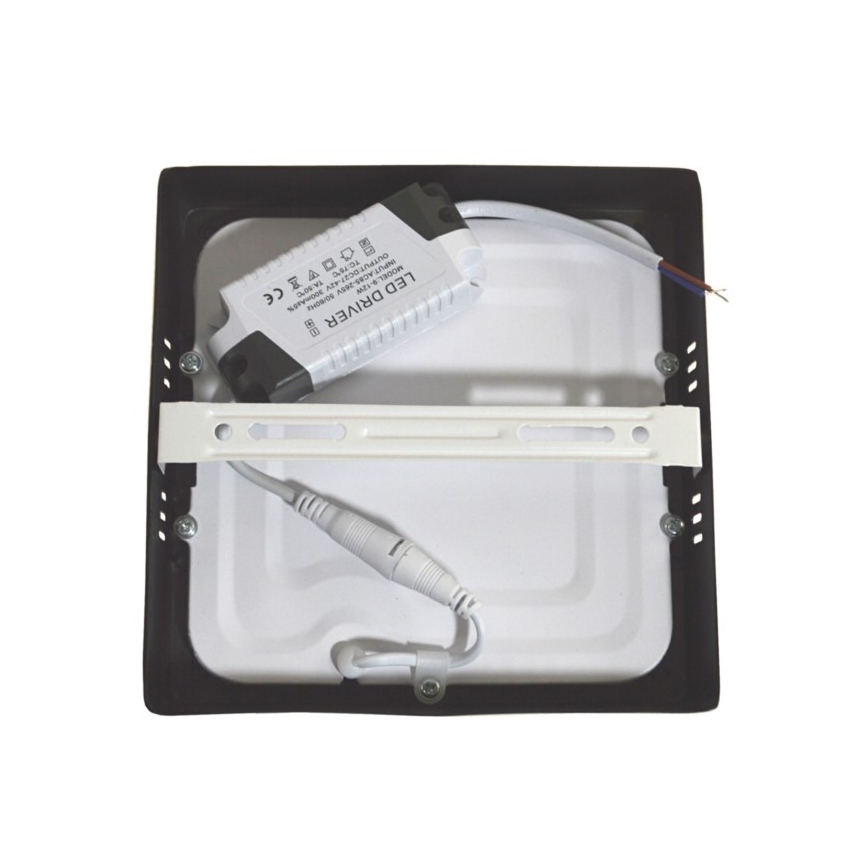 LED Plafonjera GERRY LED/12W/230V 4000K crno