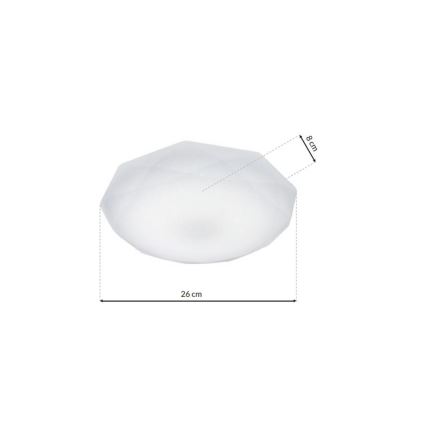 LED Plafonjera HEX LED/12W/230V