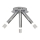 LED Plafonjera ICE 3xLED/5W/230V sjajni krom