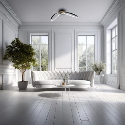 LED Plafonjera INFINITY LED/21W/230V crno