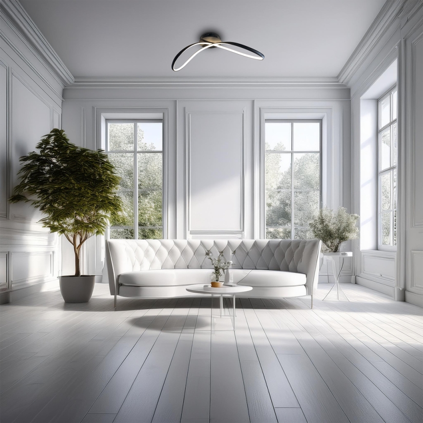 LED Plafonjera INFINITY LED/21W/230V crno