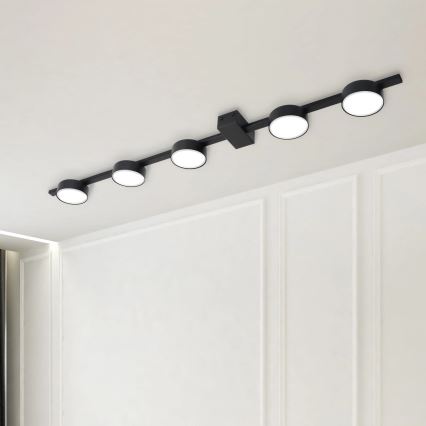 LED Plafonjera JOY 5xGX53/6W/230V crno