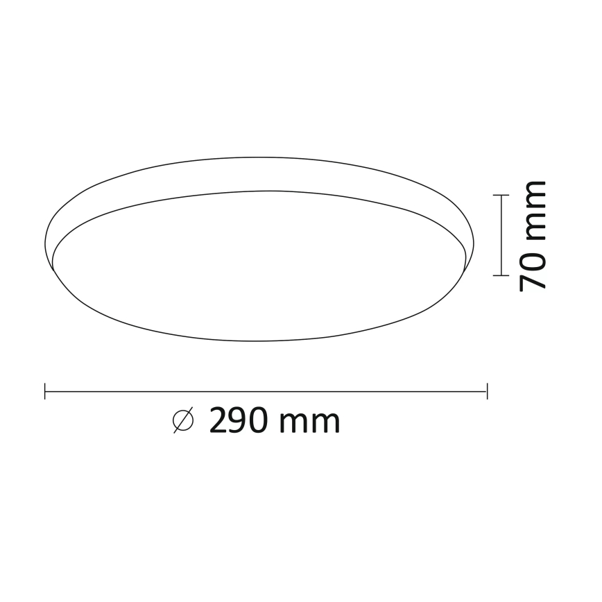LED Plafonjera KERN LED/15W/230V nikl