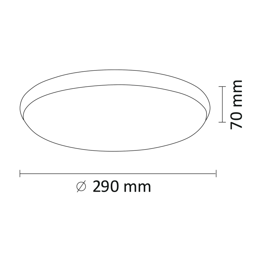 LED Plafonjera KERN LED/15W/230V pr. 29 cm