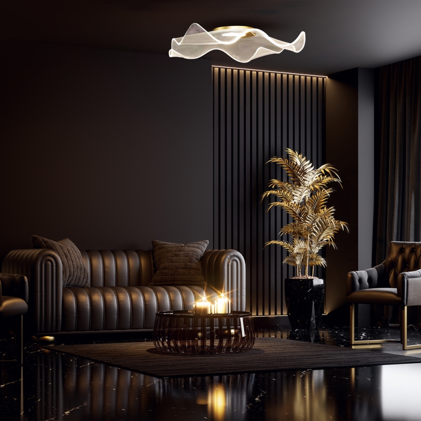 LED Plafonjera LARGO LED/16W/230V zlatna