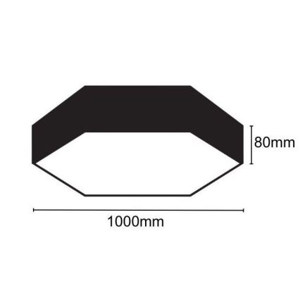 LED Plafonjera LED/100W/230V 4000K pr. 100 cm