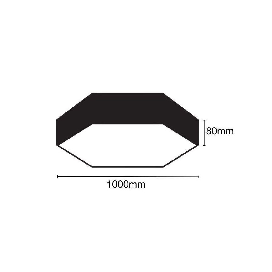 LED Plafonjera LED/100W/230V 4000K pr. 100 cm