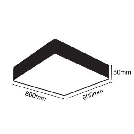 LED Plafonjera LED/110W/230V 4000K 80x80 cm
