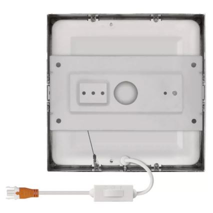 LED Plafonjera NEXXO LED/12,5W/230V 3000/3500/4000K 17x17 cm sjajni krom