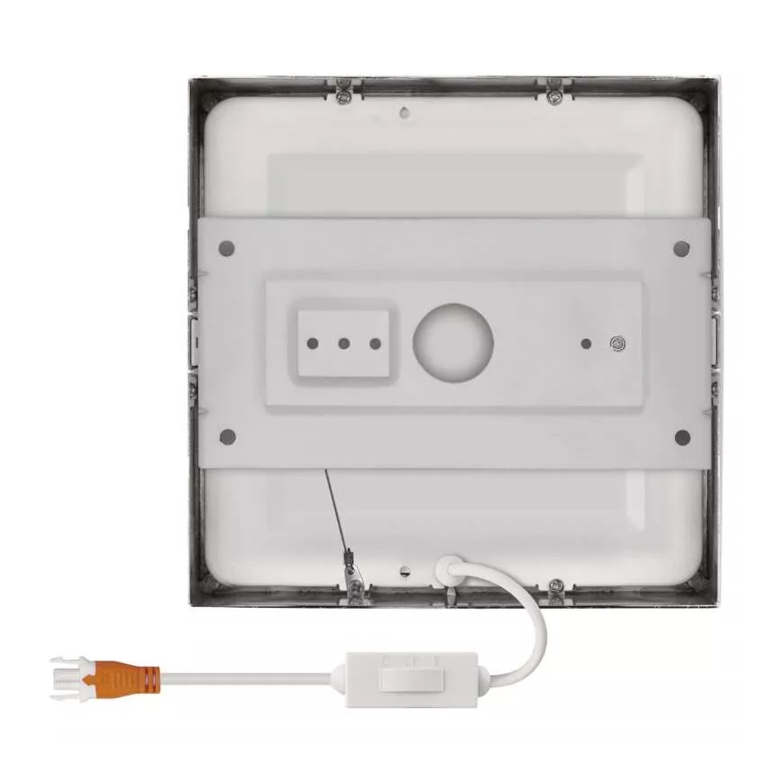 LED Plafonjera NEXXO LED/12,5W/230V 3000/3500/4000K 17x17 cm sjajni krom