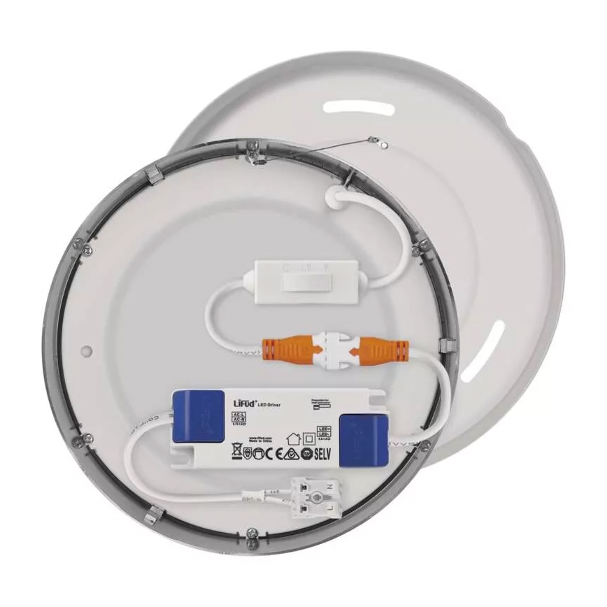 LED Plafonjera NEXXO LED/12,5W/230V 3000/3500/4000K pr. 17 cm mat krom