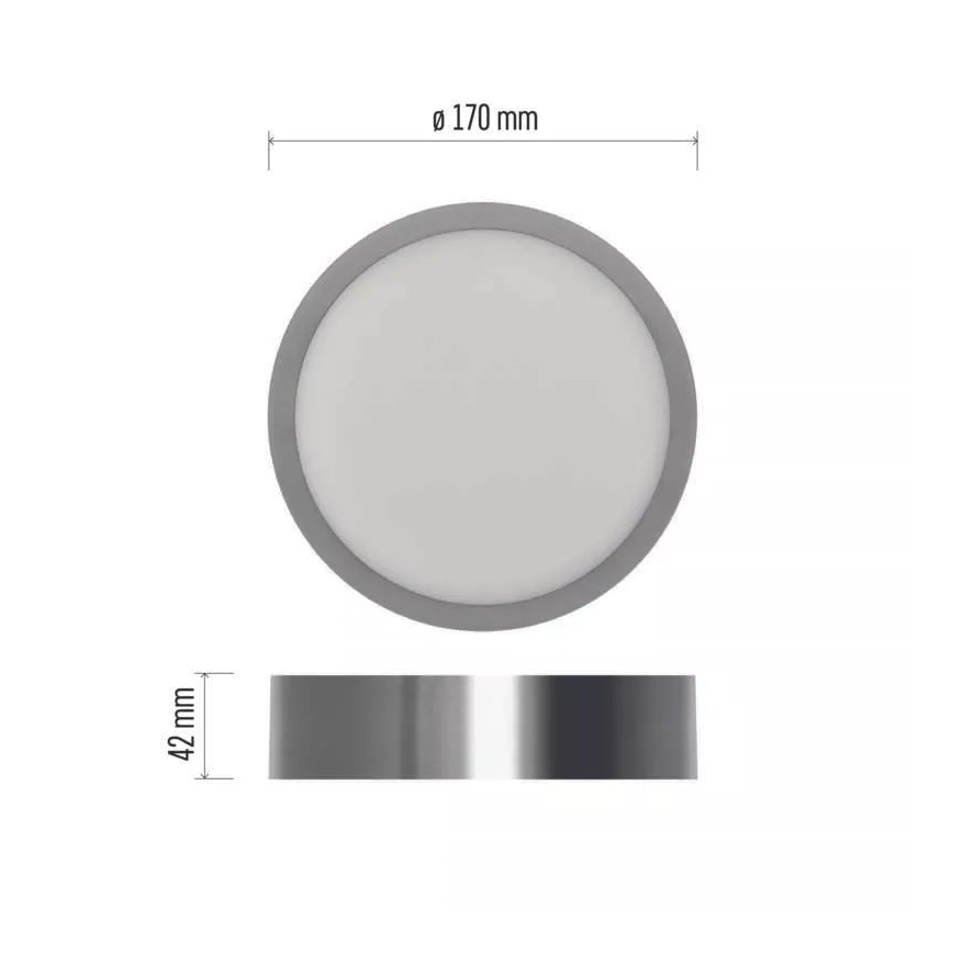 LED Plafonjera NEXXO LED/12,5W/230V 3000/3500/4000K pr. 17 cm mat krom