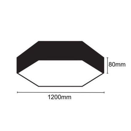 LED Plafonjera LED/120W/230V 4000K pr. 120 cm