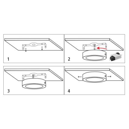 LED Plafonjera LED/12W/230V 4200K pr. 16 cm bela