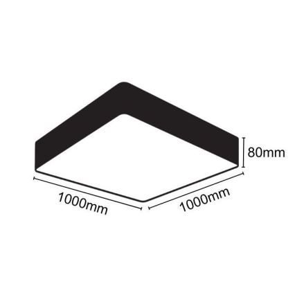LED Plafonjera LED/170W/230V 4000K 100x100 cm