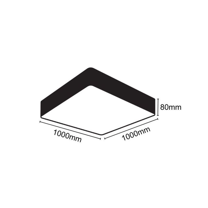 LED Plafonjera LED/170W/230V 4000K 100x100 cm