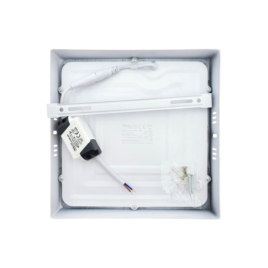 LED Plafonjera LED/18W/230V 2700K 21x21 cm bela