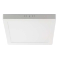 LED Plafonjera LED/18W/230V 3000K 21,4x21,4 cm bela