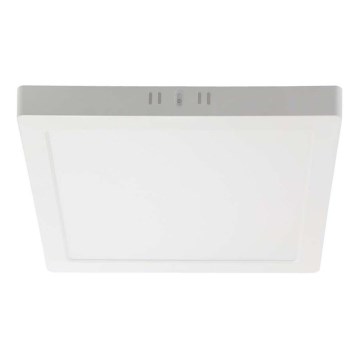 LED Plafonjera LED/18W/230V 3000K 21,4x21,4 cm bela