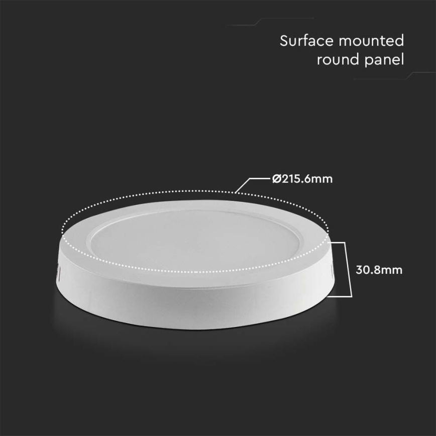 LED Plafonjera LED/18W/230V 3000K bela