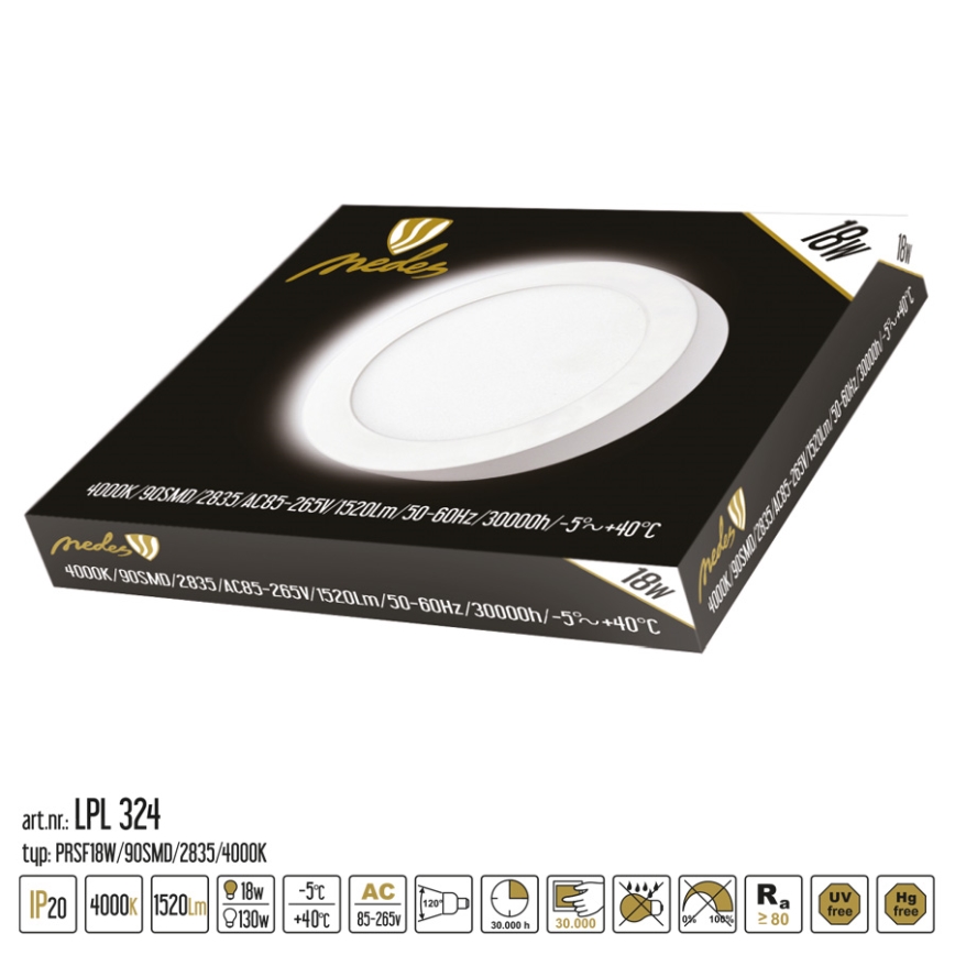 LED panel LED/18W